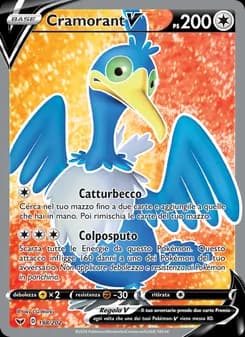 Cramorant V card in Italian