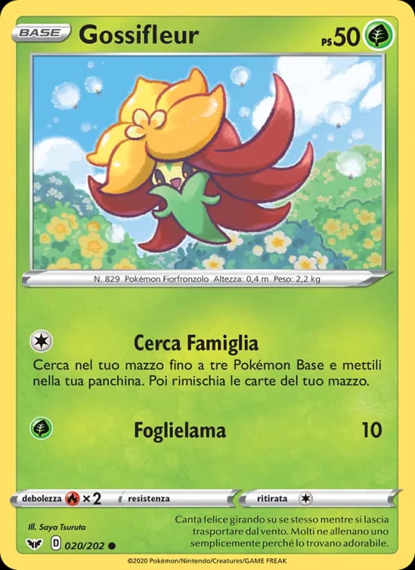 Gossifleur card in Italian