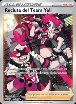 Recluta del Team Yell card in Italian