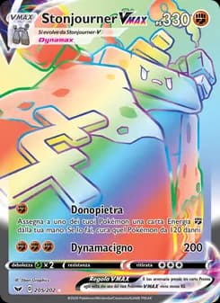 Stonjourner VMAX card in Italian
