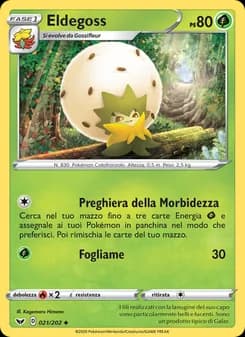 Eldegoss card in Italian