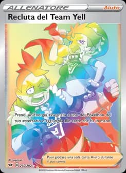 Recluta del Team Yell card in Italian