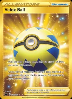 Velox Ball card in Italian