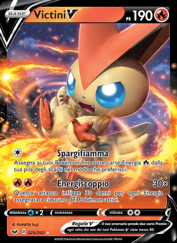 Victini V card in Italian