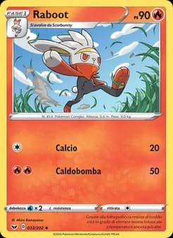 Raboot card in Italian