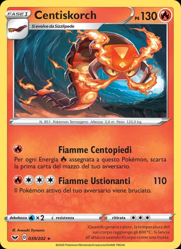 Centiskorch card in Italian