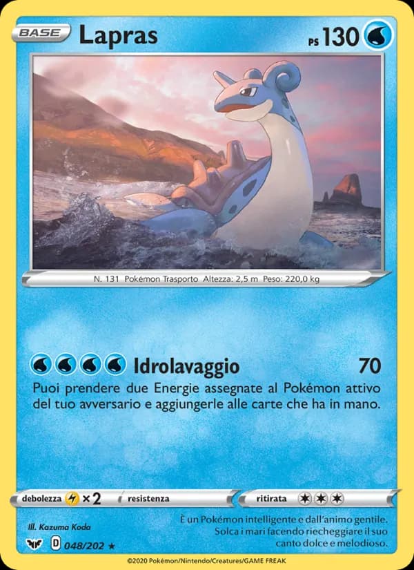 Lapras card in Italian
