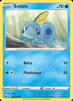Sobble card in Italian