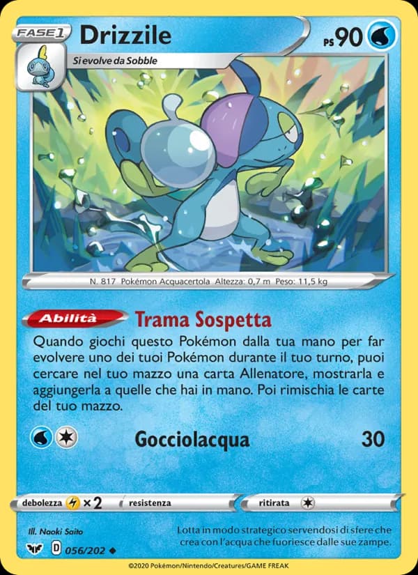 Drizzile card in Italian