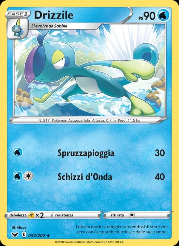 Drizzile card in Italian