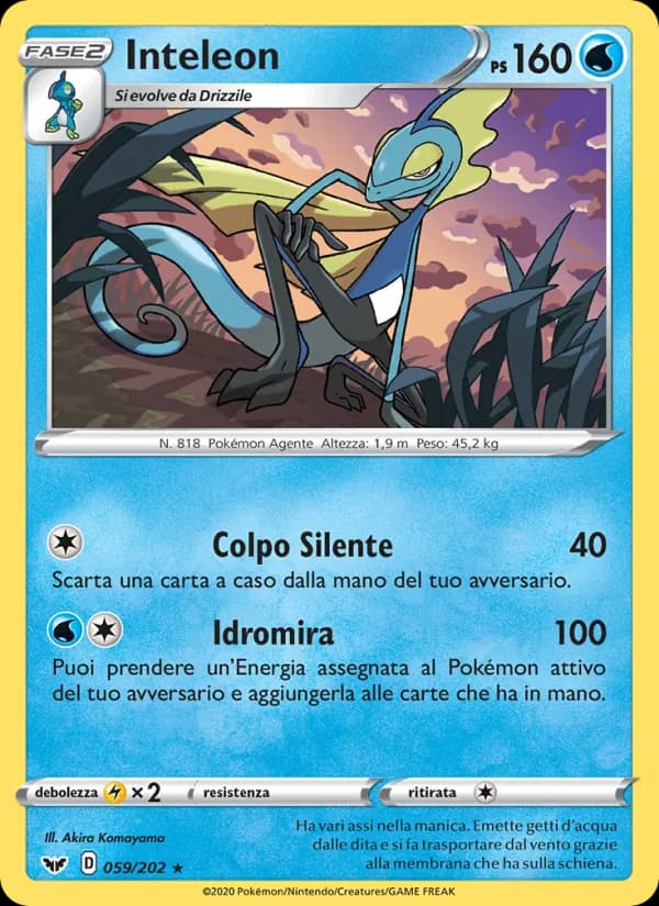 Inteleon card in Italian