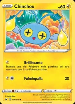 Chinchou card in Italian