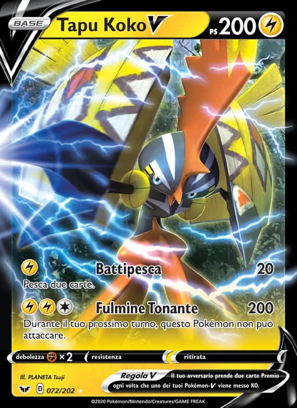 Tapu Koko V card in Italian