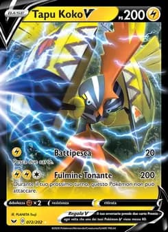 Tapu Koko V card in Italian