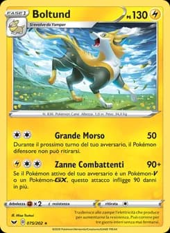 Boltund card in Italian