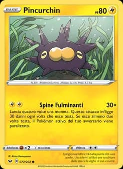 Pincurchin card in Italian