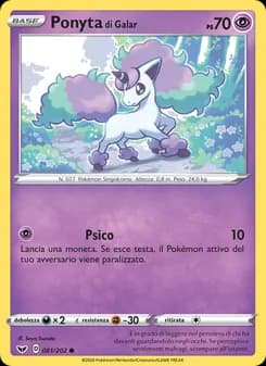 Ponyta di Galar card in Italian