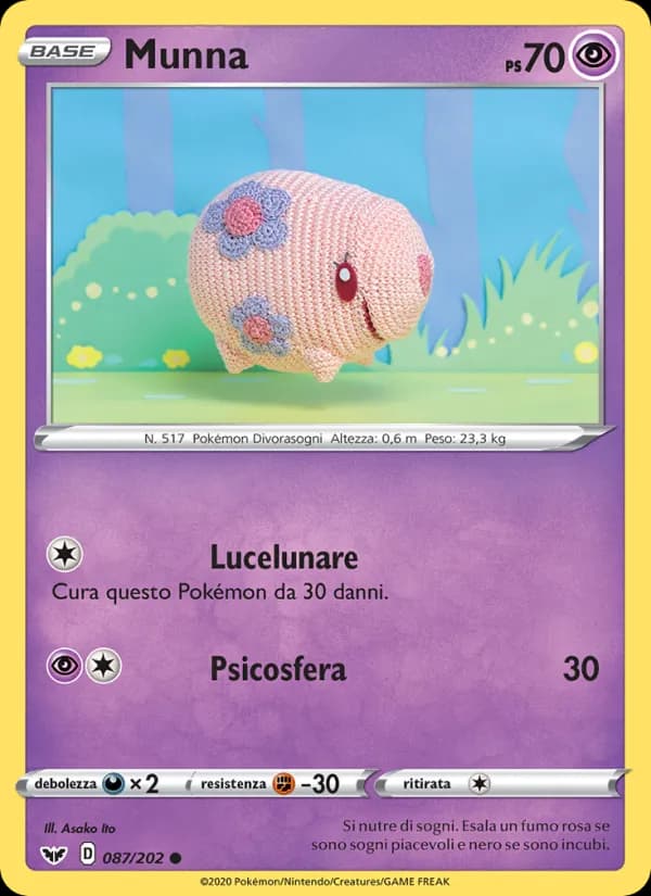 Munna card in Italian