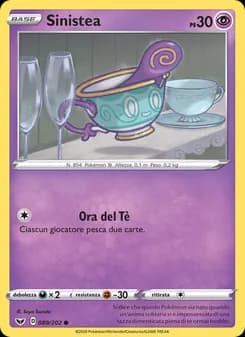 Sinistea card in Italian