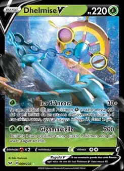 Dhelmise V card in Italian