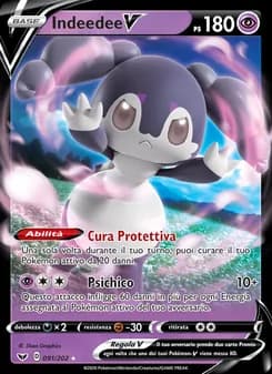 Indeedee V card in Italian