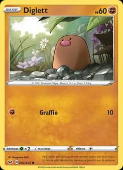 Diglett card in Italian
