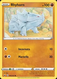 Rhyhorn card in Italian