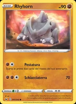Rhyhorn card in Italian