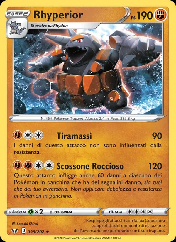 Rhyperior card in Italian
