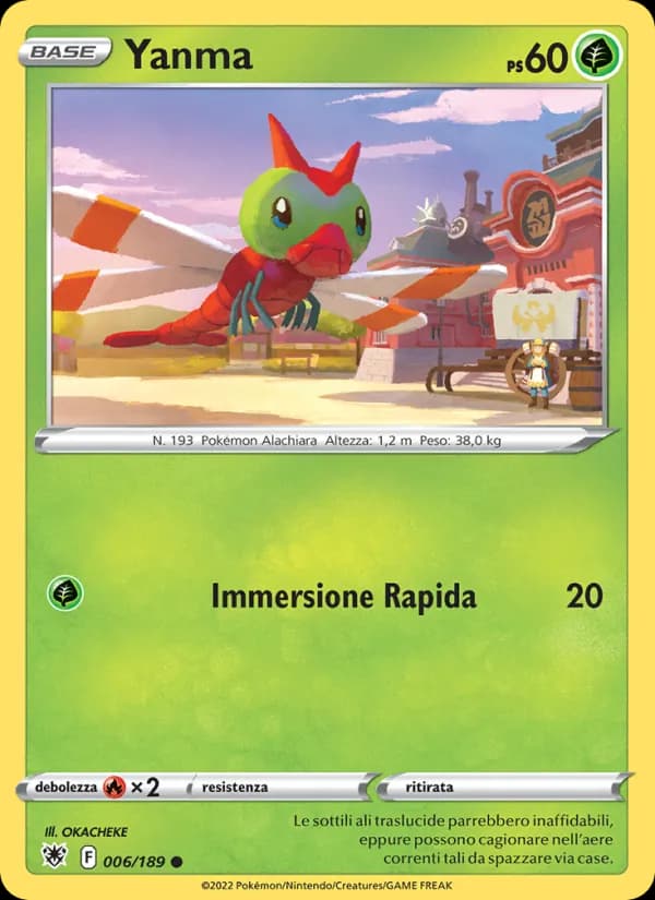 Yanma card in Italian