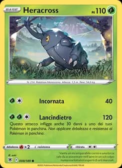 Heracross card in Italian