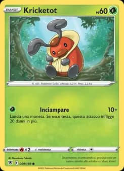 Kricketot card in Italian