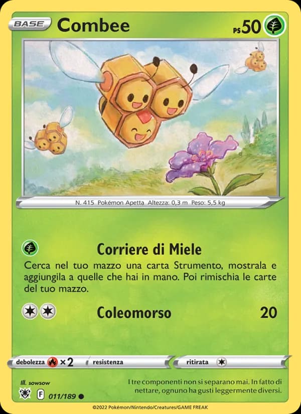 Combee card in Italian