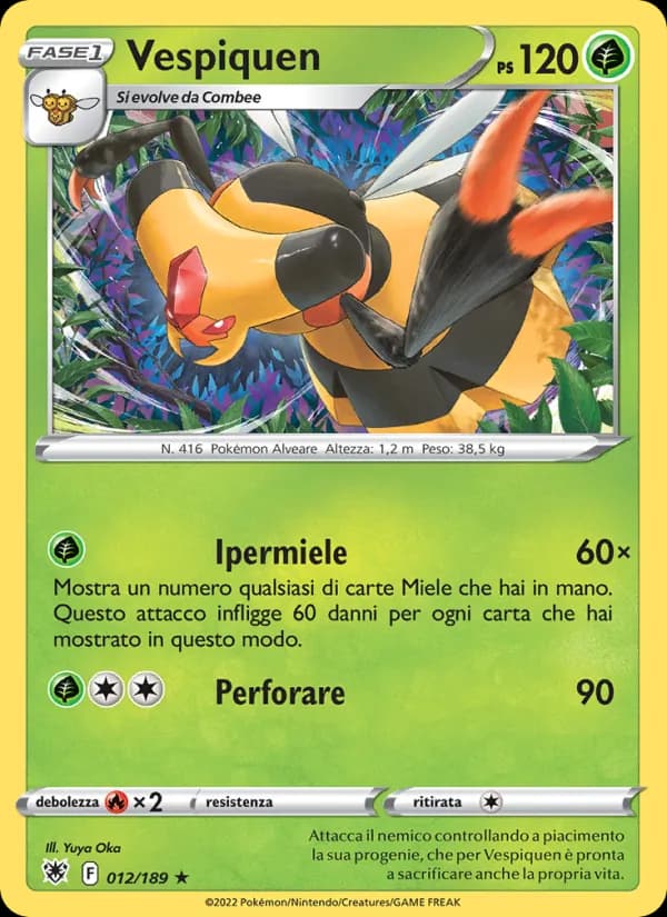 Vespiquen card in Italian