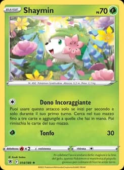 Shaymin card in Italian