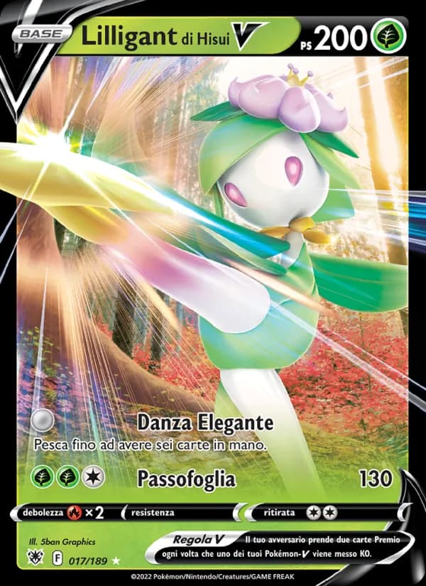 Lilligant di Hisui V card in Italian
