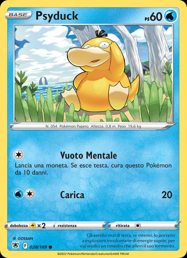 Psyduck card in Italian