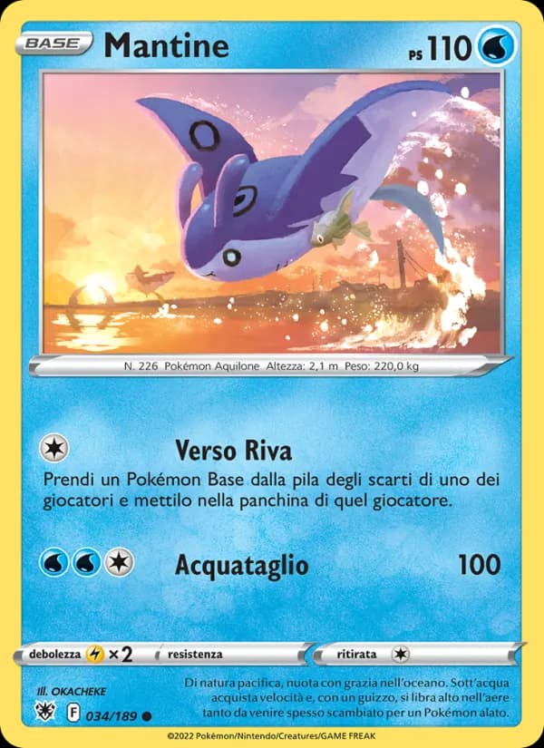 Mantine card in Italian