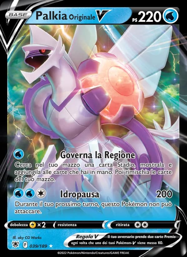 Palkia Originale V card in Italian