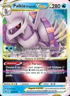 Palkia Originale V ASTRO card in Italian