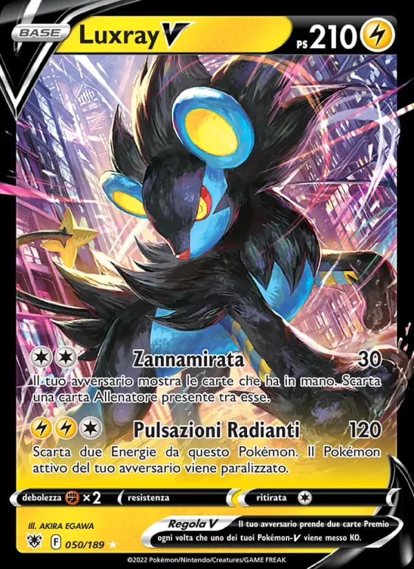 Luxray V card in Italian