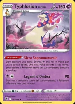Typhlosion di Hisui card in Italian