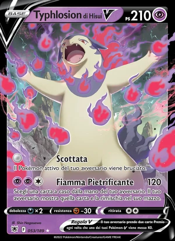 Typhlosion di Hisui V card in Italian