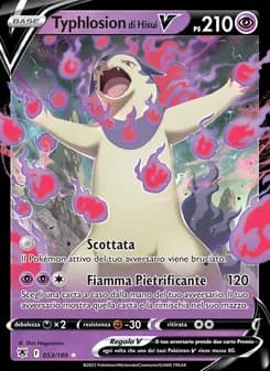 Typhlosion di Hisui V card in Italian