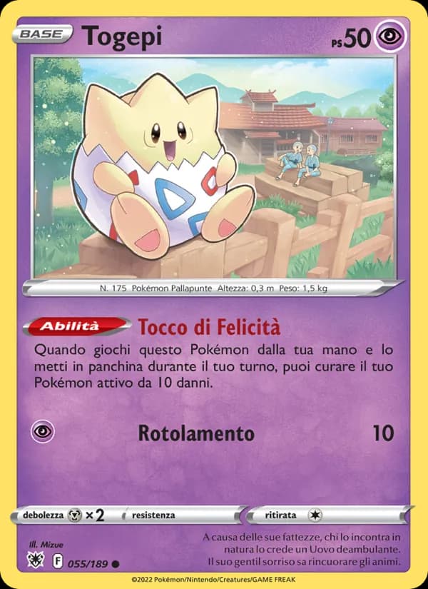 Togepi card in Italian