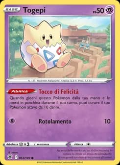 Togepi card in Italian