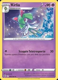 Kirlia card in Italian