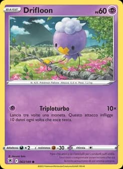 Drifloon card in Italian