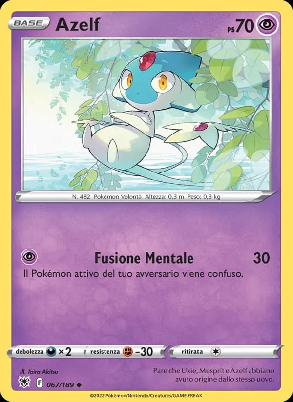 Azelf card in Italian