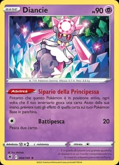 Diancie card in Italian